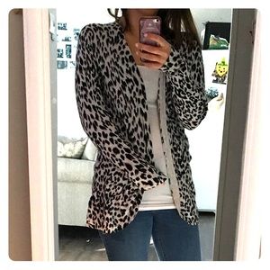 Animal print cardigan